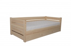 Łóżko podnoszone Agat 2 90x200 ażurowe zabudowane z trzech stron