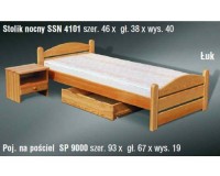 Łóżko sosnowe Łuk 160x200