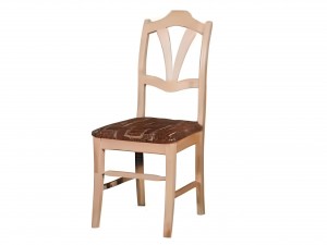 Krzesło sosnowe V tapicerowane