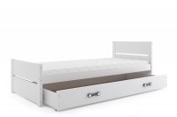 Łóżko BARTEK 1- osobowe kolor biały 90x200 z szufladą