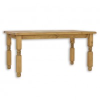 Stół sosnowy rustikal ST 700 120x76x80 woskowany, wykonany w całości z litego drewna sosnowego