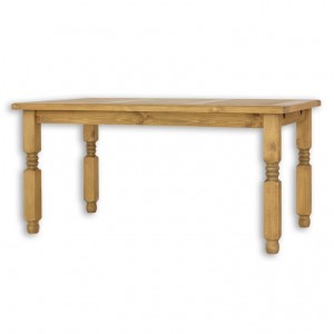 Stół sosnowy rustikal ST 700 140x76x80 woskowany, wykonany z litego drewna sosnowego