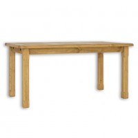 Stół sosnowy rustikal ST 701 80x76x80 woskowany, wykonany z litego drewna sosnowego