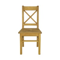 Krzesło sosnowe rustikal KT 702 twarde drewniane woskowane stylow