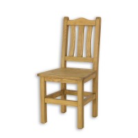 Krzesło sosnowe rustikal KT 703 twarde drewniane woskowane stylow