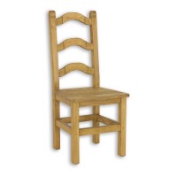 Krzesło sosnowe rustikal KT 705 twarde drewniane woskowane stylow