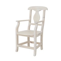 Krzesło sosnowe rustikal KT 707 z podłokietnikami twarde drewniane woskowane stylowe