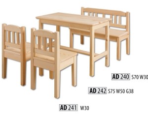 Zestaw 2 krzesła ława i stolik