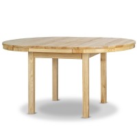 Stół sosnowy okrągły rozkładany Modern 103/150x103x75
