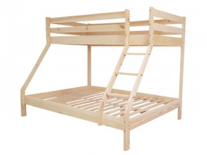 Łóżko Piętrowe rodzinne 90-140/200 Lite drewno
