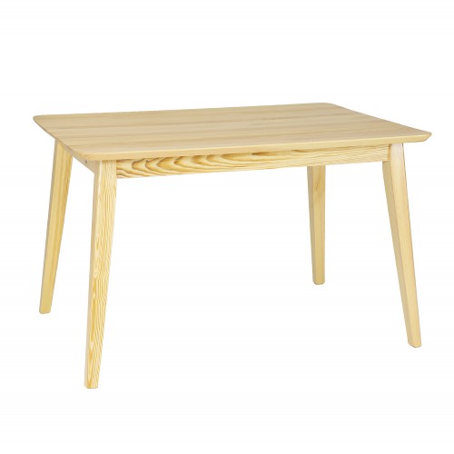 Stół sosnowy ST 120 prostokątny,lakierowany 120x80x75