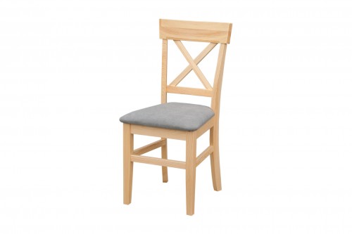 Krzesło BARTEK 1T sosnowe lakierowane tapicerowane nr.252