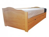 Łóżko sosnowe JAN z dolnym spaniem 90x200