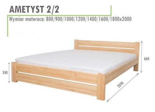 Łóżko Ametyst 2/2 160 b
