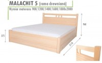 Łóżko podnoszone Malachit 5 160x200 wysoki ażurowy prostokątny szczyt