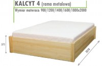 Łóżko podnoszone Kalcyt 4 140x200 metalowa rama pod materac