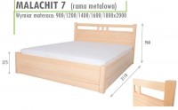 Łóżko podnoszone Malachit 7 90x200 wysoki prostokątny ozdobny szczyt