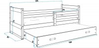 Łóżko sosnowe 2-poziomowe RICO sosna 80x190