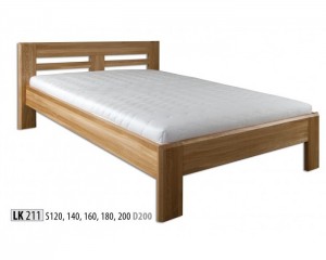 Łóżko dębowe LK 211 120x200