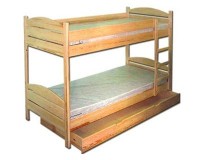 Łóżko piętrowe 11 z materacami piankowymi