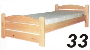 Łóżko sosnowe Łd 33 Thorsten ażurowe 90x200