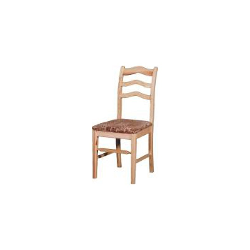 Krzesło sosnowe Fala tapicerowane