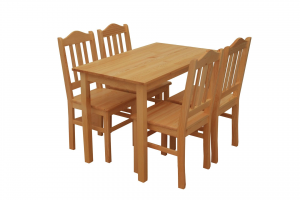 Krzesła i stół Zestaw sosnowy P nr.163