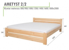 Łóżko Ametyst 2/2 120 b